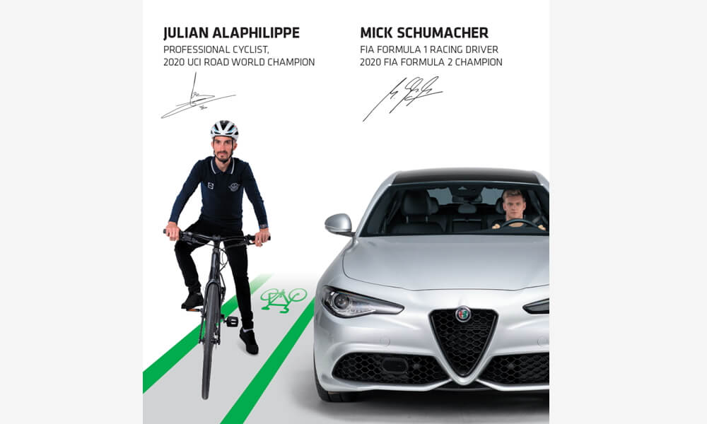 Mick Schumacher y Julian Alaphilippe se unen a la campaña mundial de seguridad vial # 3500LIVES